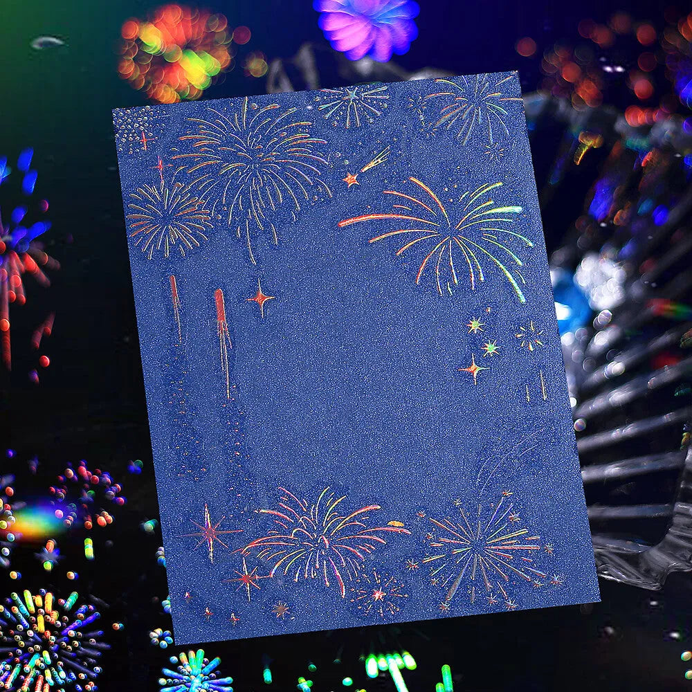 BGM IRIDE Aurora Foil Clear Sticker Vol.2 - Fireworks - Default Title by Techo Treats Stationery