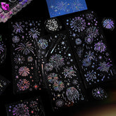 BGM IRIDE Aurora Foil Clear Sticker Vol.2 - Fireworks - Default Title by Techo Treats Stationery