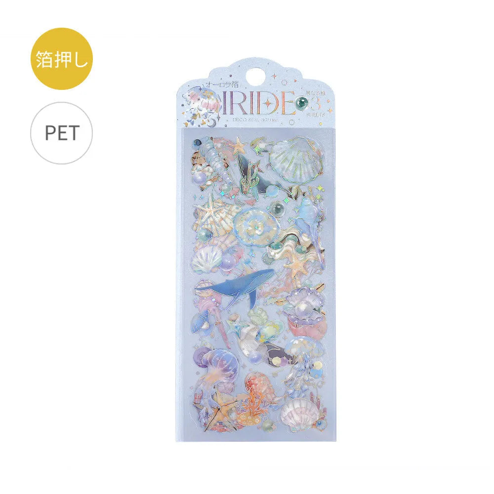 BGM IRIDE Aurora Foil Clear Sticker Vol.2 - Ocean - Default Title by Techo Treats Stationery