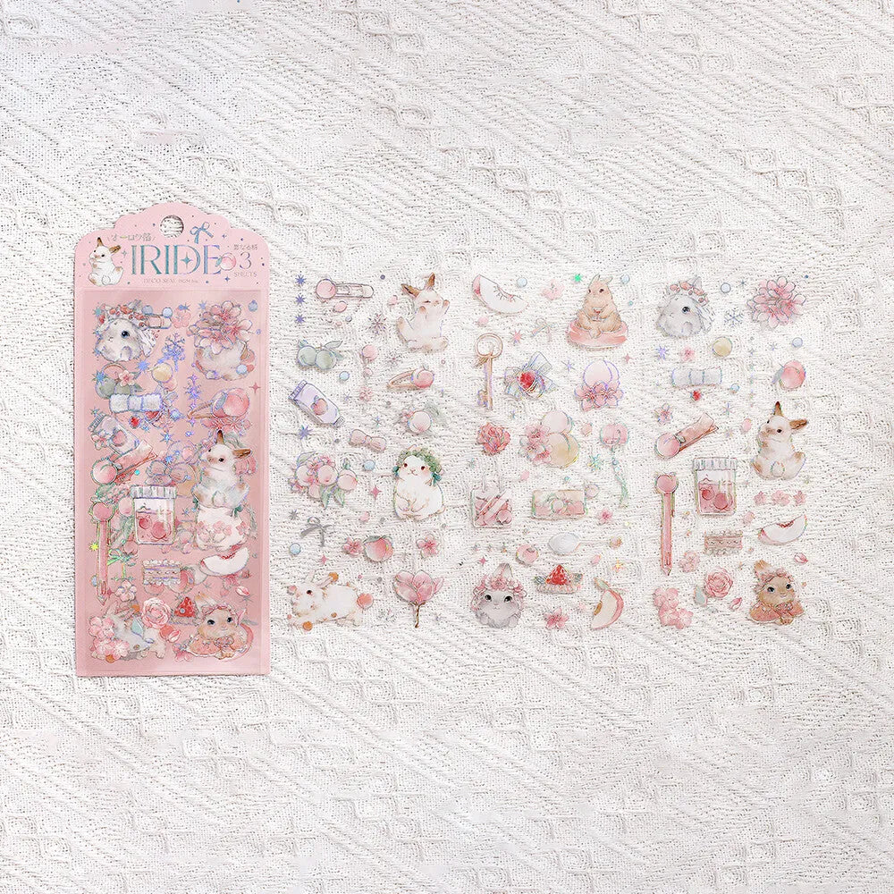 BGM IRIDE Aurora Foil Clear Sticker Vol.2 - Rabbit - Default Title by Techo Treats Stationery