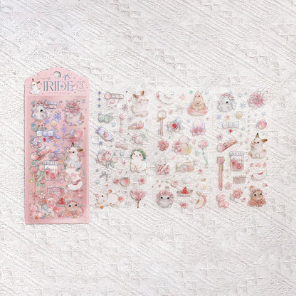 BGM IRIDE Aurora Foil Clear Sticker Vol.2 - Rabbit - Default Title by Techo Treats Stationery