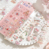 BGM IRIDE Aurora Foil Clear Sticker Vol.2 - Rabbit - Default Title by Techo Treats Stationery