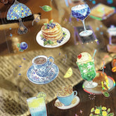 BGM IRIDE Aurora Foil Clear Sticker Vol.3 - Cafe A La Mode - Default Title by Techo Treats Stationery