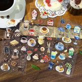 BGM IRIDE Aurora Foil Clear Sticker Vol.3 - Cafe A La Mode - Default Title by Techo Treats Stationery