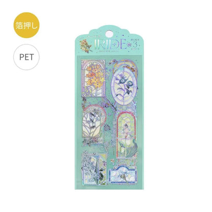BGM IRIDE Aurora Foil Clear Sticker Vol.3 - Stained Glass - Default Title by Techo Treats Stationery