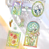 BGM IRIDE Aurora Foil Clear Sticker Vol.3 - Stained Glass - Default Title by Techo Treats Stationery