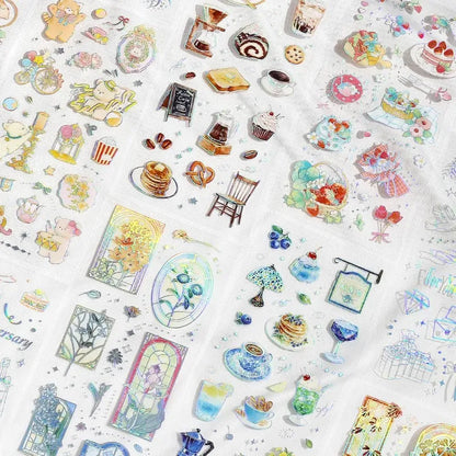 BGM IRIDE Aurora Foil Clear Sticker Vol.3 - Strawberry - Default Title by Techo Treats Stationery