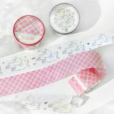 BGM LIFE Series Foil-stamped Clear Tape 20mm - Bunny - Default Title by Techo Treats Stationery