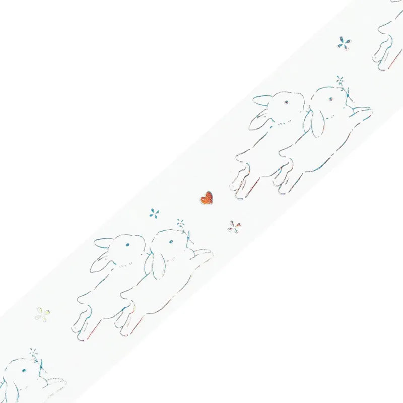 BGM LIFE Series Foil-stamped Clear Tape 20mm - Bunny