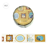 BGM LIFE Series Foil-stamped Clear Tape 20mm - Decorative Painting - Default Title by Techo Treats Stationery