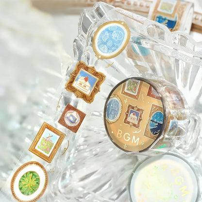 BGM LIFE Series Foil-stamped Clear Tape 20mm - Decorative Painting