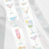 BGM LIFE Series Foil-stamped Clear Tape 20mm - Empty Cocktail - Default Title by Techo Treats Stationery