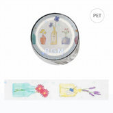 BGM LIFE Series Foil-stamped Clear Tape 20mm - Flower Vase - Default Title by Techo Treats Stationery