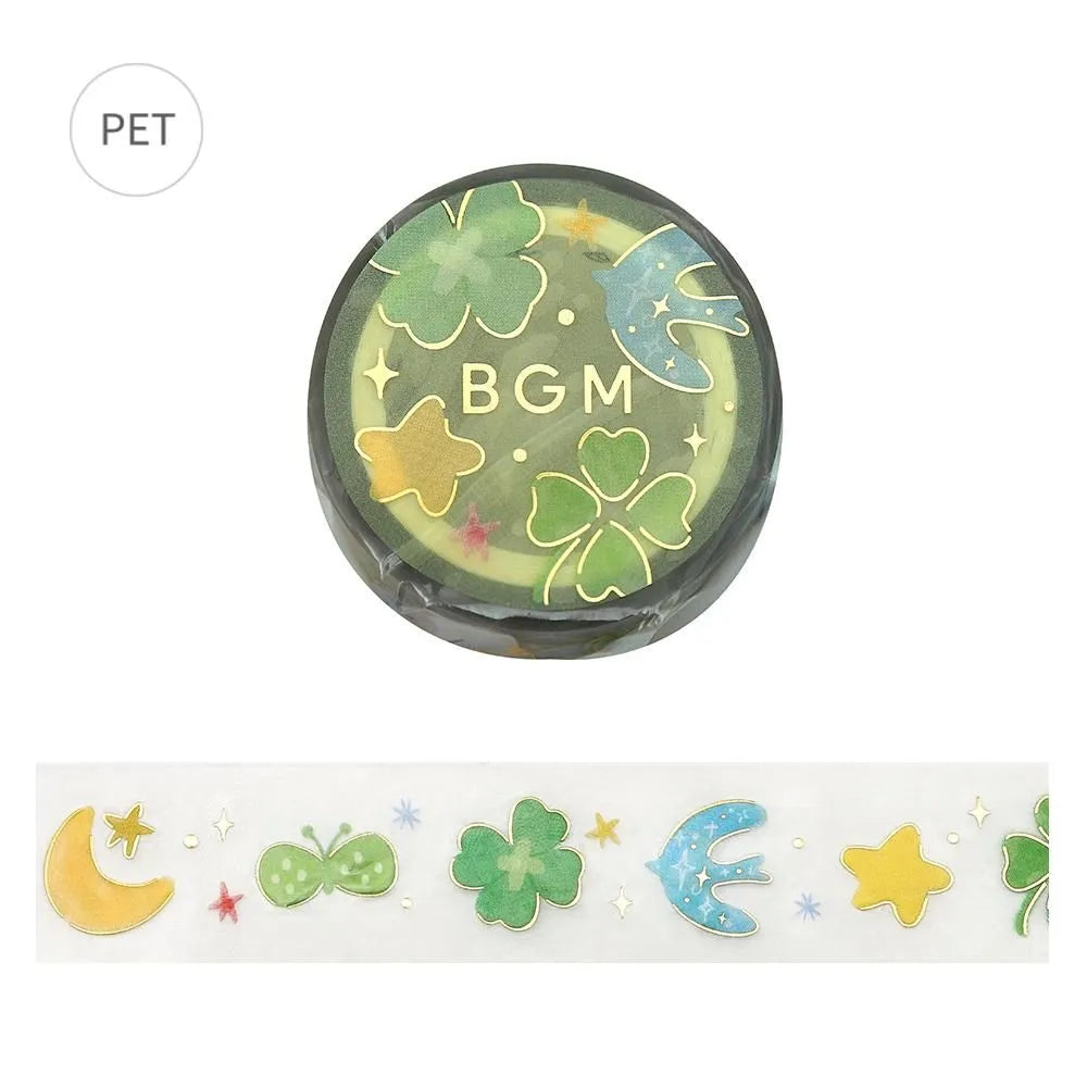 BGM LIFE Series Foil-stamped Clear Tape 20mm - Lucky