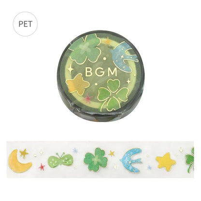 BGM LIFE Series Foil-stamped Clear Tape 20mm - Lucky