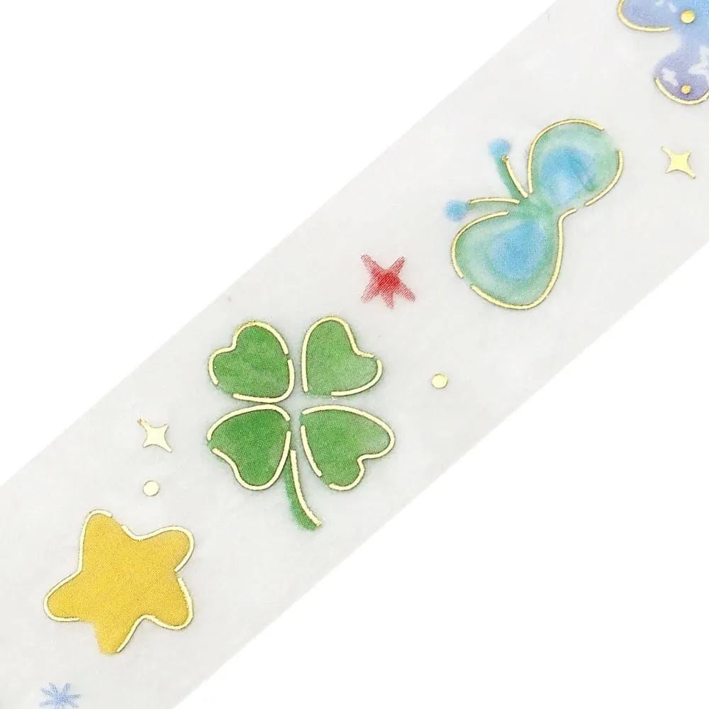 BGM LIFE Series Foil-stamped Clear Tape 20mm - Lucky