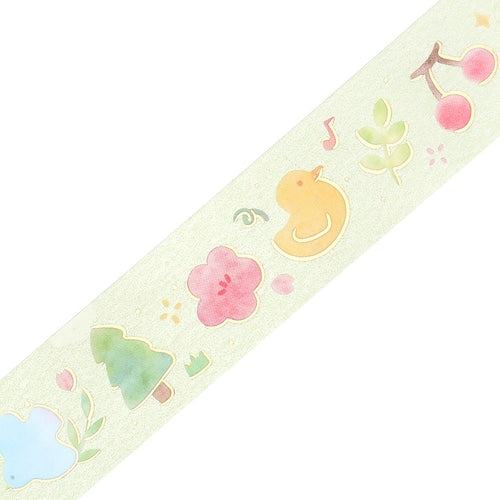 BGM LIFE Series Foil-stamped Clear Tape 20mm - Melody - Default Title by Techo Treats Stationery