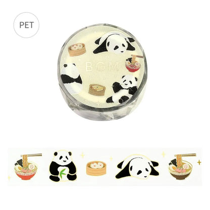 BGM LIFE Series Foil-stamped Clear Tape 20mm - Panda