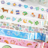 BGM LIFE Series Foil-stamped Clear Tape 20mm - Sky Encyclopaedia - Default Title by Techo Treats Stationery