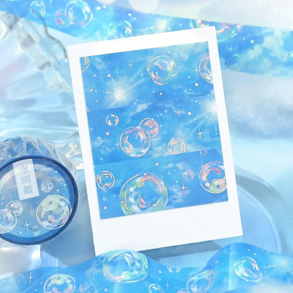 BGM LIFE Series Foil-stamped Clear Tape 20mm - Sky Encyclopaedia