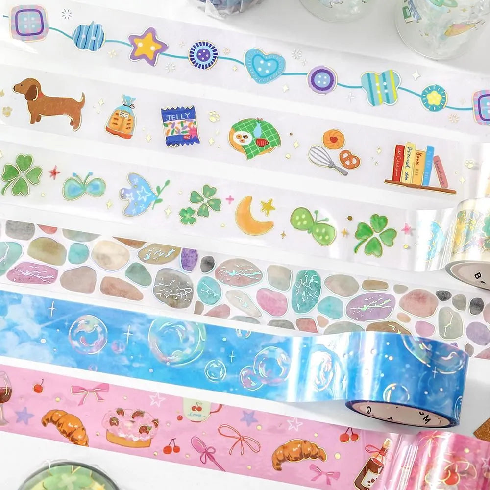 BGM LIFE Series Foil-stamped Clear Tape 20mm - Sky Encyclopaedia