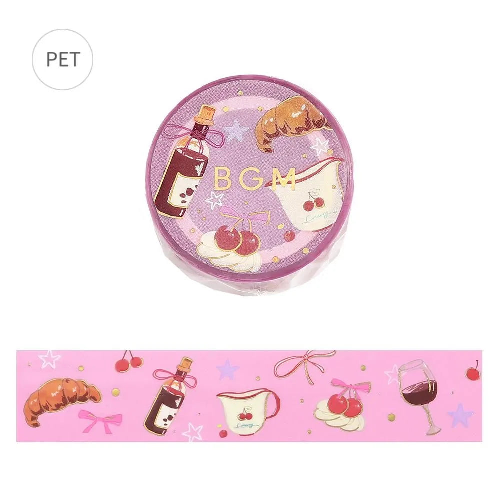 BGM LIFE Series Foil-stamped Clear Tape 20mm - Sweet Time