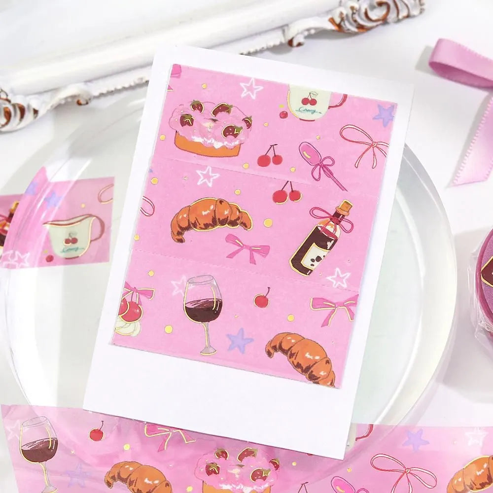 BGM LIFE Series Foil-stamped Clear Tape 20mm - Sweet Time