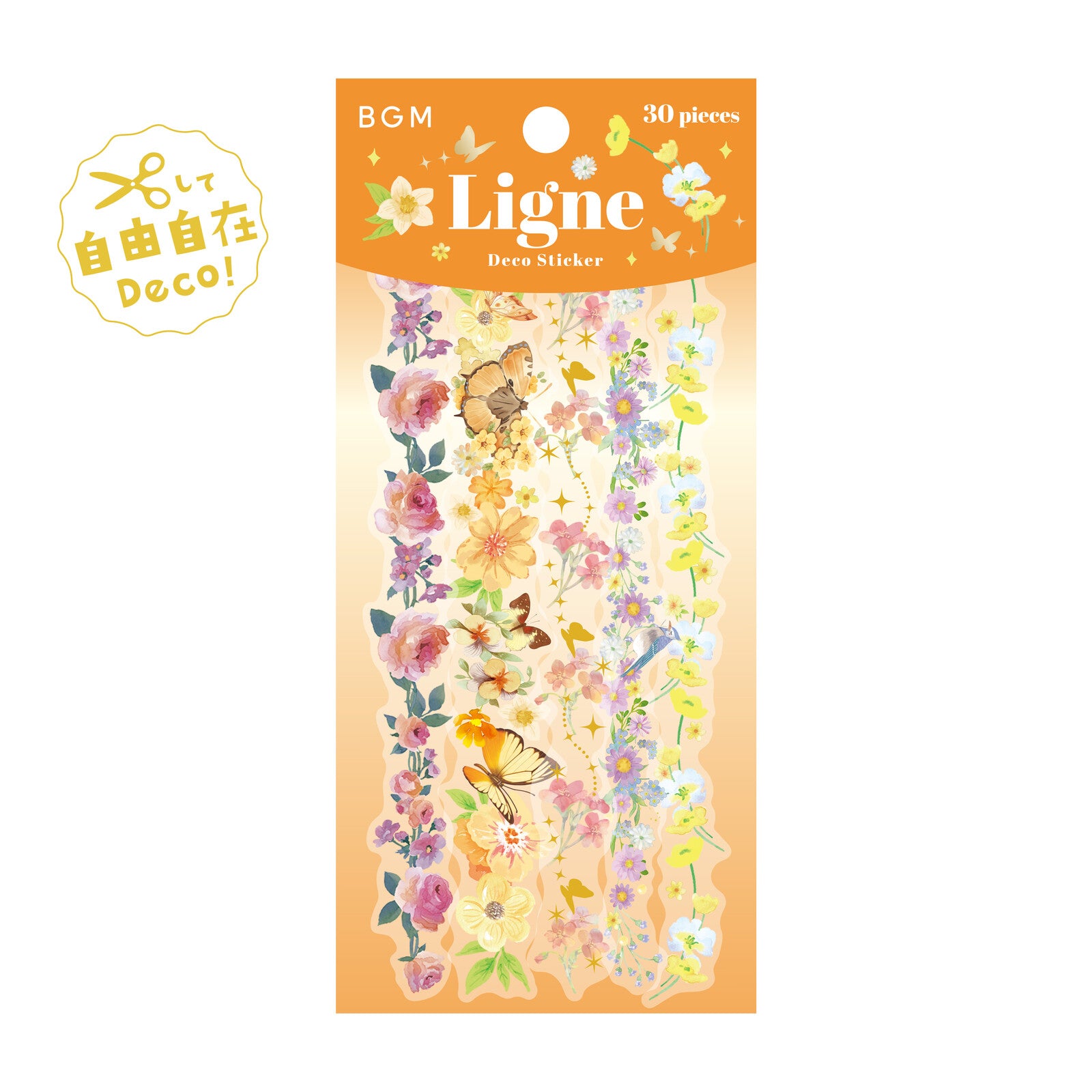 BGM Ligne Deco Sticker - Flower Scent - Default Title by Techo Treats Stationery