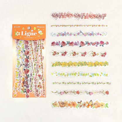 BGM Ligne Deco Sticker - Flower Scent - Default Title by Techo Treats Stationery