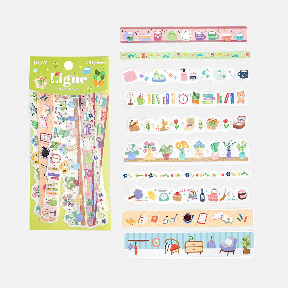 BGM Ligne Deco Sticker - House Colors - Default Title by Techo Treats Stationery
