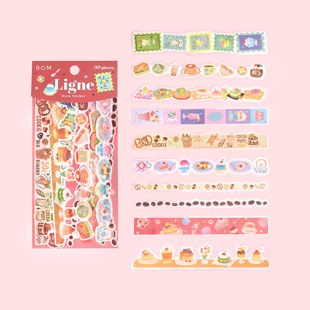 BGM Ligne Deco Sticker - Sweet Parlor - Default Title by Techo Treats Stationery
