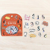 BGM Lilliputian Country Foil-stamped Flake Seal - Days - Default Title by Techo Treats Stationery