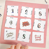 BGM Lilliputian Country Foil-stamped Flake Seal - Days - Default Title by Techo Treats Stationery