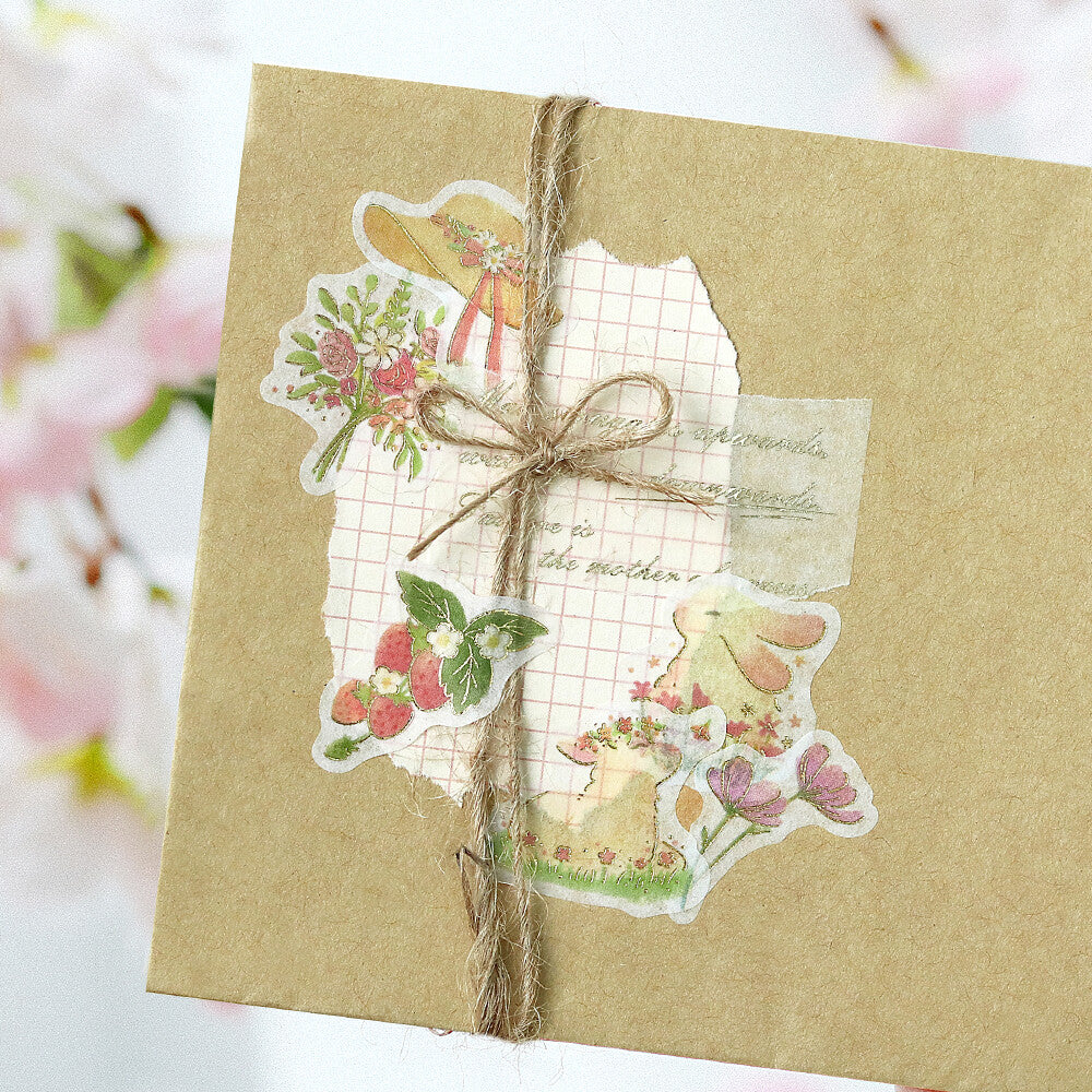 BGM Little Forest Foil-stamped Flake Seal - Pink - Default Title by Techo Treats Stationery