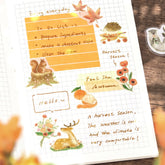BGM Little Forest Foil-stamped Flake Seal - Yellow - Default Title by Techo Treats Stationery