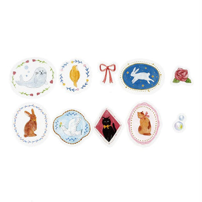 BGM Maiden Brooch Clear Seal - Animal - Default Title by Techo Treats Stationery