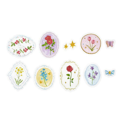BGM Maiden Brooch Clear Seal - Flower - Default Title by Techo Treats Stationery