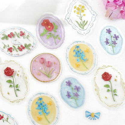 BGM Maiden Brooch Clear Seal - Flower - Default Title by Techo Treats Stationery