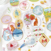 BGM Maiden Brooch Clear Seal - Flower - Default Title by Techo Treats Stationery