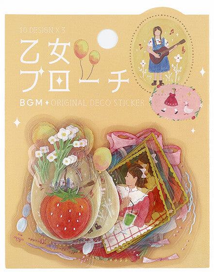 BGM Maiden Brooch Clear Seal - Girl - Default Title by Techo Treats Stationery