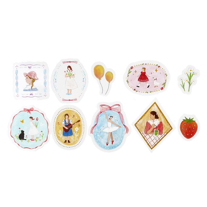 BGM Maiden Brooch Clear Seal - Girl - Default Title by Techo Treats Stationery