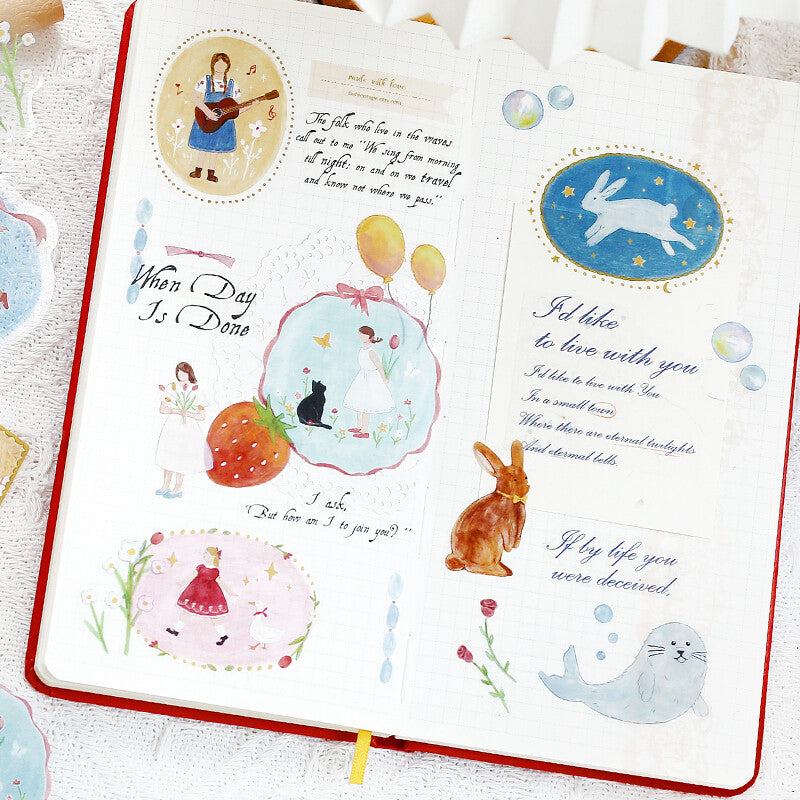 BGM Maiden Brooch Clear Seal - Girl - Default Title by Techo Treats Stationery