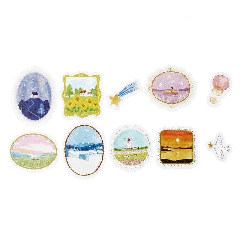 BGM Maiden Brooch Clear Seal - Landscape - Default Title by Techo Treats Stationery