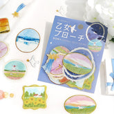 BGM Maiden Brooch Clear Seal - Landscape - Default Title by Techo Treats Stationery