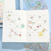 BGM Mini CUBE Seal Planner Sticker - Animal Palette - Default Title by Techo Treats Stationery