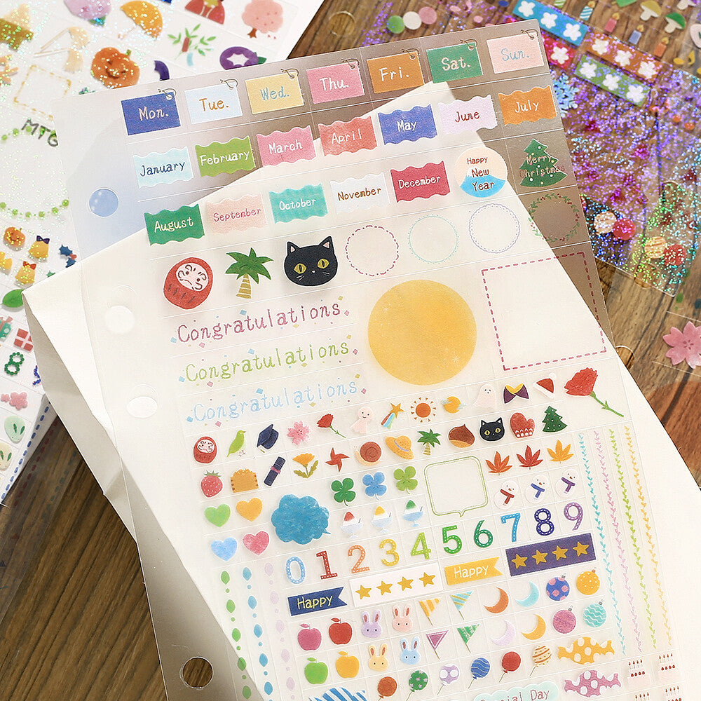 BGM Mini CUBE Seal Planner Sticker - Anniversary - Default Title by Techo Treats Stationery