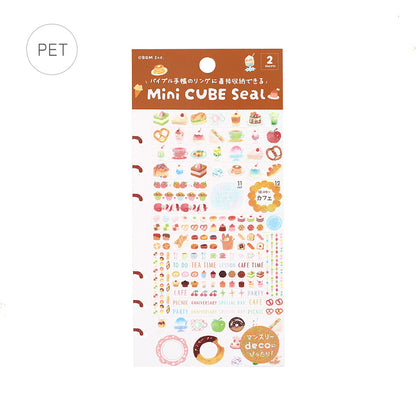 BGM Mini CUBE Seal Planner Sticker - Bite-sized Sweets - Default Title by Techo Treats Stationery