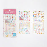 BGM Mini CUBE Seal Planner Sticker - Pixel Graphics - Default Title by Techo Treats Stationery