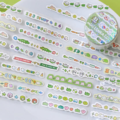 BGM mini LINEA Roll Sticker - Green - Default Title by Techo Treats Stationery