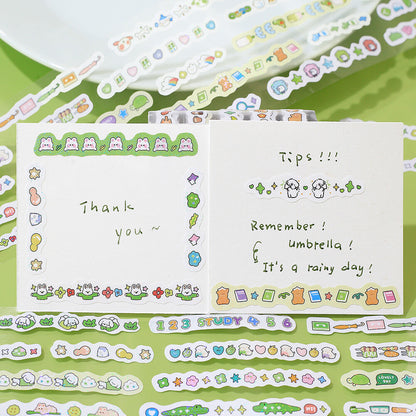 BGM mini LINEA Roll Sticker - Green - Default Title by Techo Treats Stationery